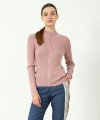 Marina Knitted Long Sleeves Top (Pink)