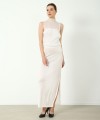 The Pure White Luxe Crystal Dress - Knitted