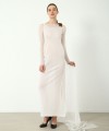 The Pure White LIGHT Luxe Crystal Gown - Knitted